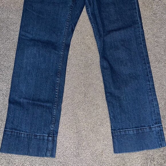APIECE APART New York Bahia High Waist Straight Leg Dark Wash Blue Jeans EUC - 0 - Picture 3 of 10